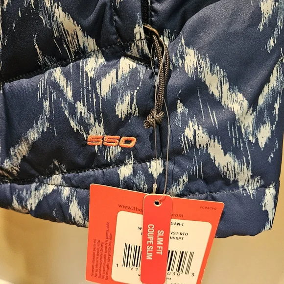 The North Face Womens Patterned Blue Vest NWT - Picture 5 of 5